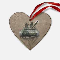 Деревянная игрушка Сердце Танк