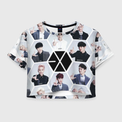 Женская футболка Crop-top 3D Exo