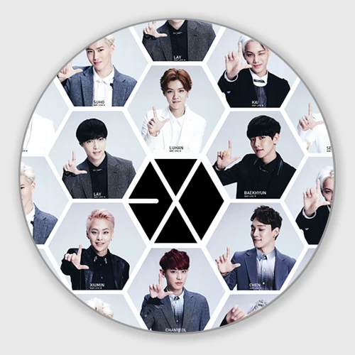 Круглый коврик для мышки Exo