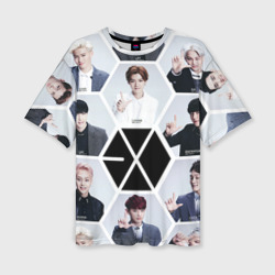 Женская футболка oversize 3D Exo