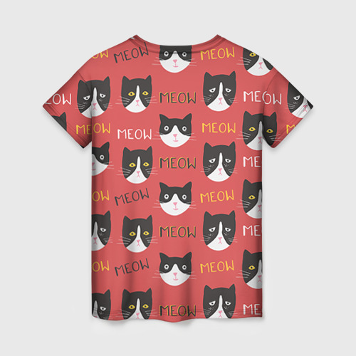 Женская футболка 3D Meow, цвет 3D печать - фото 2