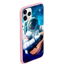 Чехол для iPhone 11 Pro матовый Космонавт с гитарой - фото 2