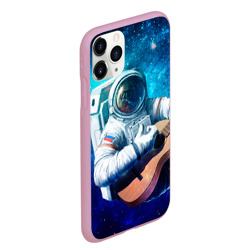 Чехол для iPhone 11 Pro Max матовый Космонавт с гитарой - фото 2