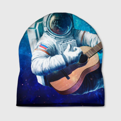 Шапка 3D Космонавт с гитарой
