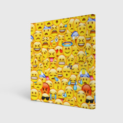 Холст квадратный Emoji