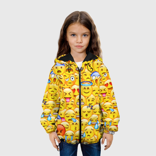 Детская куртка 3D Emoji, цвет черный - фото 4