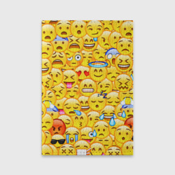 Обложка для паспорта матовая кожа Emoji