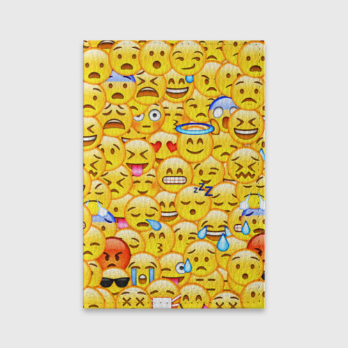 Обложка для паспорта матовая кожа Emoji