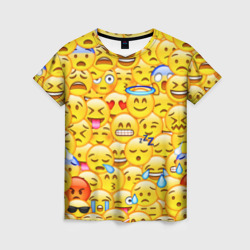 Женская футболка 3D Emoji