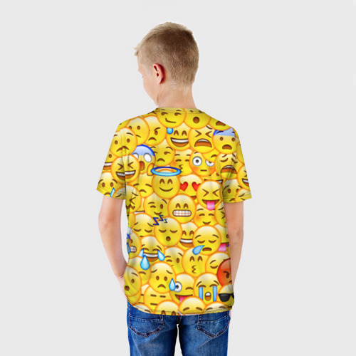 Детская футболка 3D Emoji, цвет 3D печать - фото 4