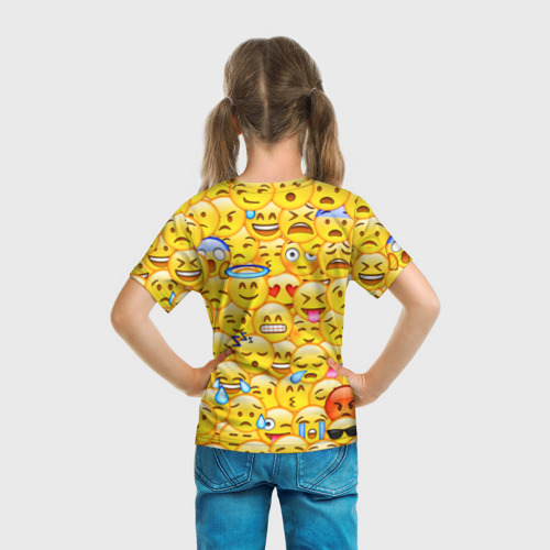 Детская футболка 3D Emoji, цвет 3D печать - фото 6