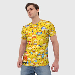 Мужская футболка 3D Emoji - фото 2
