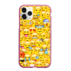 Чехол для iPhone 11 Pro Max матовый Emoji