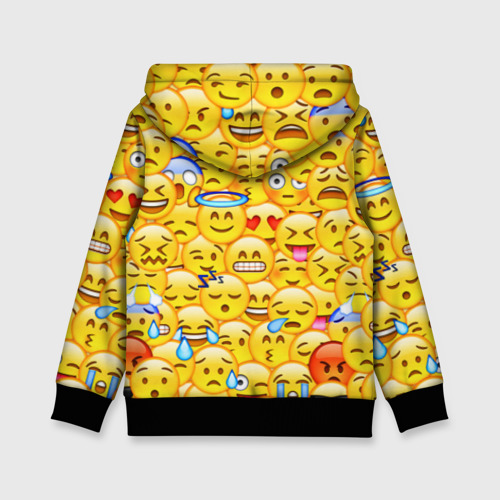 Детская толстовка 3D Emoji, цвет черный - фото 2