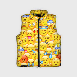 Детский жилет утепленный 3D Emoji