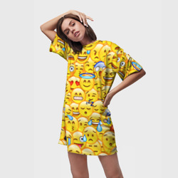 Платье-футболка 3D Emoji - фото 2