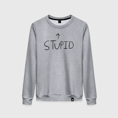 Женский свитшот хлопок Green Day Stupid Baseball Tee, цвет меланж