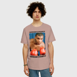 Мужская футболка хлопок Oversize Майк Тайсон - фото 2
