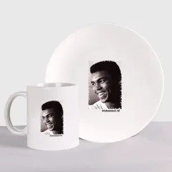 Набор: тарелка + кружка Мухаммед Али Muhammad Ali