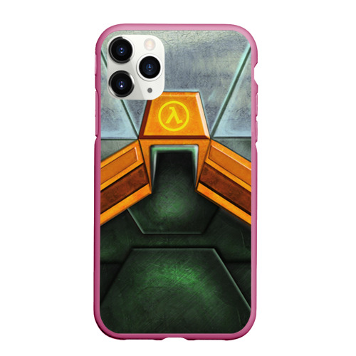Чехол для iPhone 11 Pro Max матовый Костюм Гордона Фримена, цвет малиновый