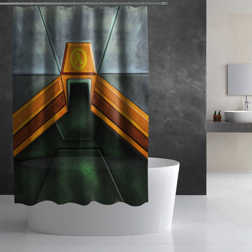 Штора 3D для ванной Костюм Гордона Фримена - фото 3