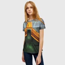 Женская футболка 3D Костюм Гордона Фримена для косплея - фото 2