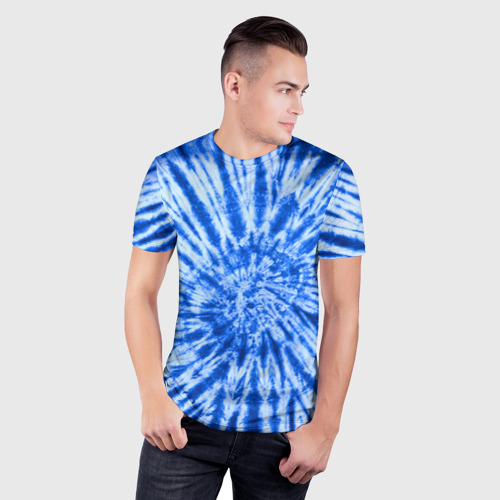 Мужская футболка 3D Slim Tie dye, цвет 3D печать - фото 3