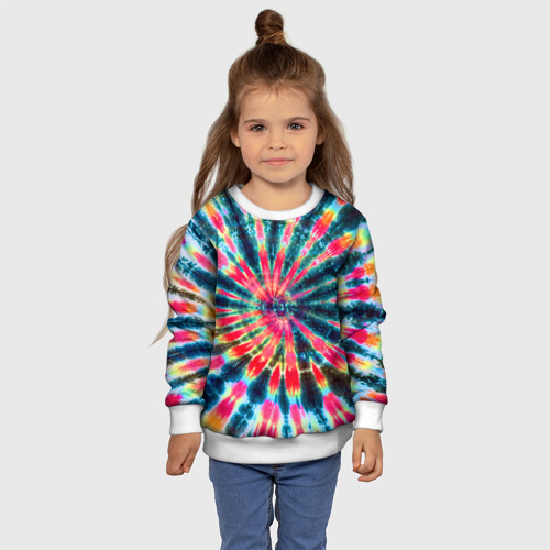 Детский свитшот 3D Tie dye, цвет 3D печать - фото 7