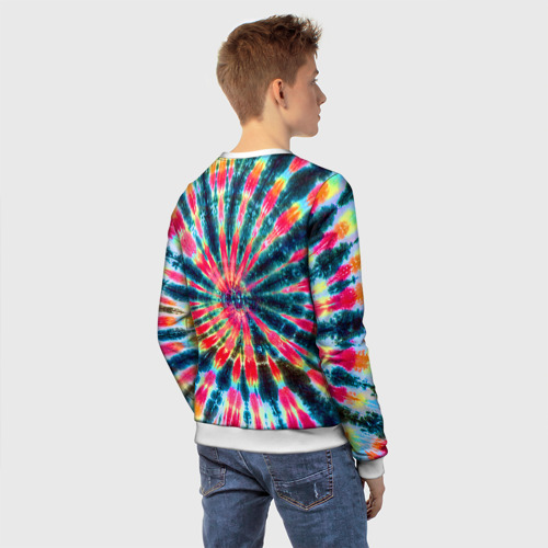 Детский свитшот 3D Tie dye, цвет 3D печать - фото 4