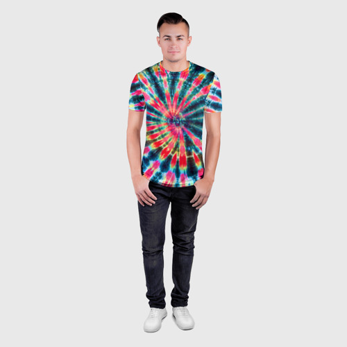 Мужская футболка 3D Slim Tie dye - фото 4