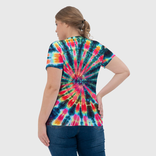 Женская футболка 3D Tie dye, цвет 3D печать - фото 7