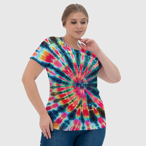 Женская футболка 3D Tie dye, цвет 3D печать - фото 6