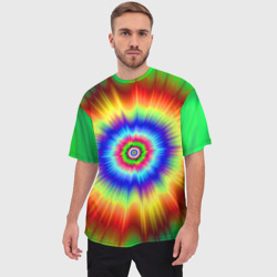 Мужская футболка oversize 3D Tie dye - фото 2