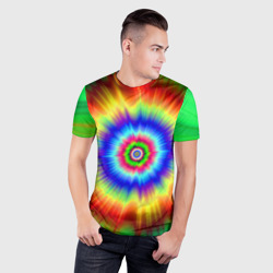 Мужская футболка 3D Slim Tie dye - фото 2