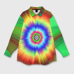 Женская рубашка oversize 3D Tie dye