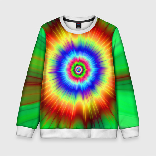 Детский свитшот 3D Tie dye, цвет 3D печать