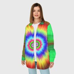 Женская рубашка oversize 3D Tie dye - фото 2