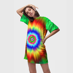 Платье-футболка 3D Tie dye - фото 2