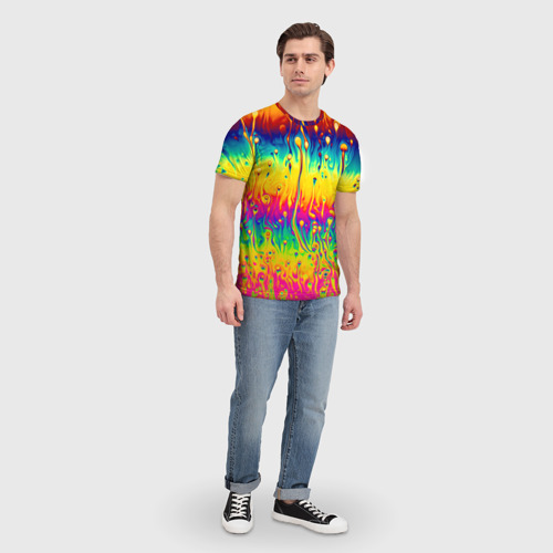 Мужская футболка 3D Tie dye - фото 5