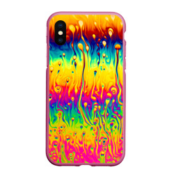 Чехол для iPhone XS Max матовый Tie dye