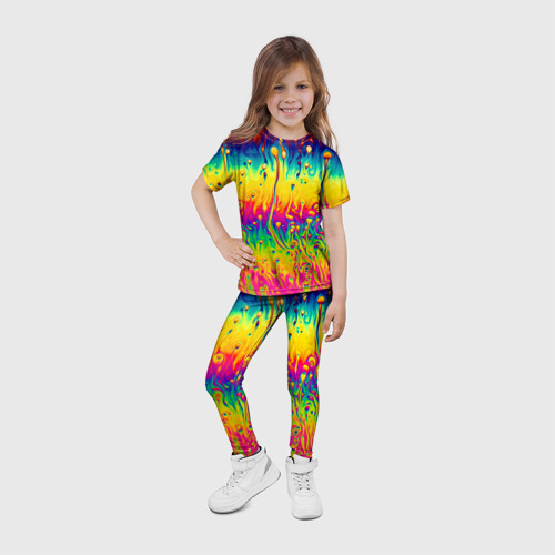 Детские леггинсы 3D Tie dye - фото 6