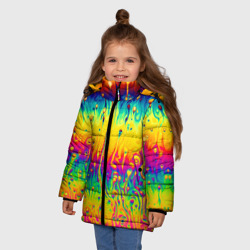 Зимняя куртка для девочек 3D Tie dye - фото 2