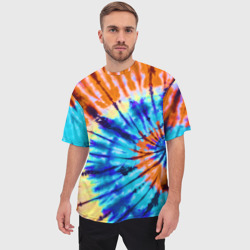 Мужская футболка oversize 3D Tie dye - фото 2