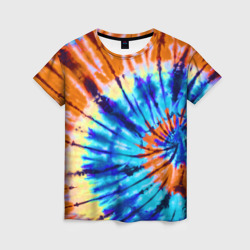 Женская футболка 3D Tie dye