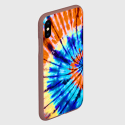 Чехол для iPhone XS Max матовый Tie dye - фото 2