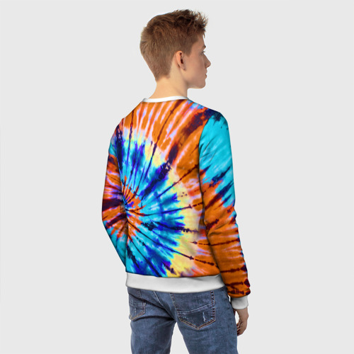 Детский свитшот 3D Tie dye, цвет 3D печать - фото 4