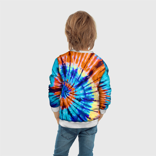 Детский свитшот 3D Tie dye, цвет 3D печать - фото 6