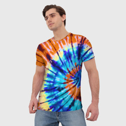 Мужская футболка 3D Tie dye - фото 2