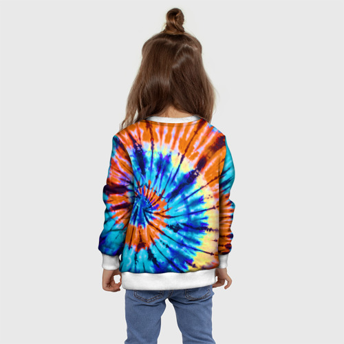 Детский свитшот 3D Tie dye, цвет 3D печать - фото 8