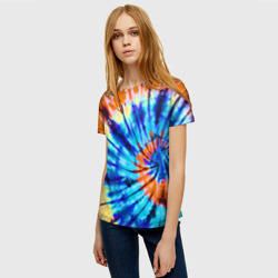 Женская футболка 3D Tie dye - фото 2